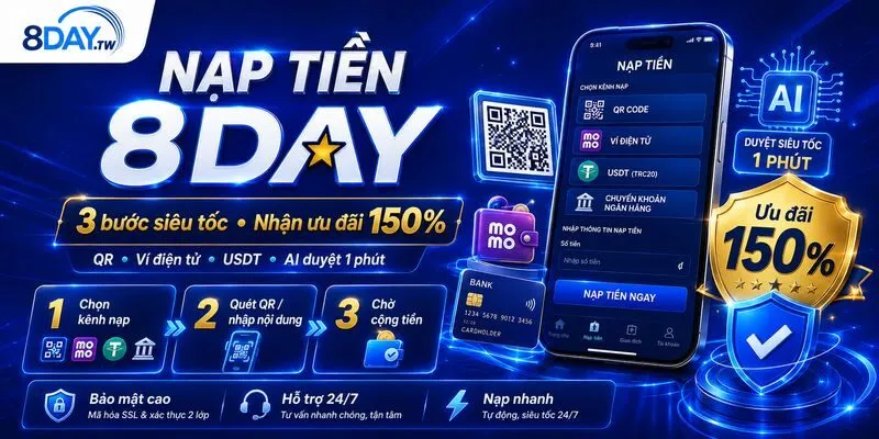 Nạp tiền 8DAY